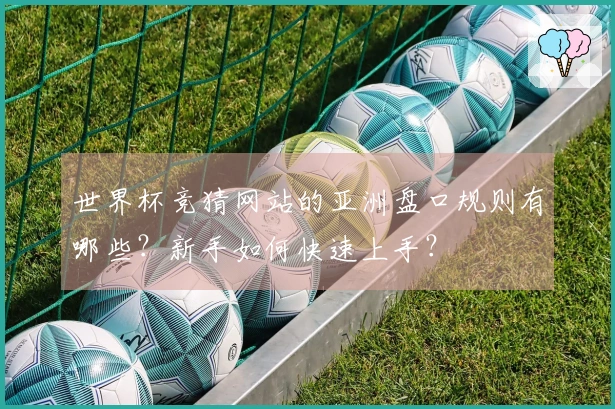 世界杯竞猜网站的亚洲盘口规则有哪些？新手如何快速上手？