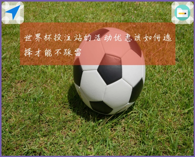 世界杯投注站的活动优惠该如何选择才能不踩雷