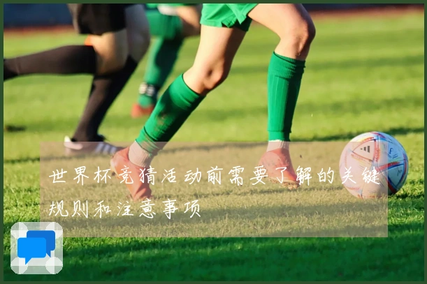世界杯竞猜活动前需要了解的关键规则和注意事项