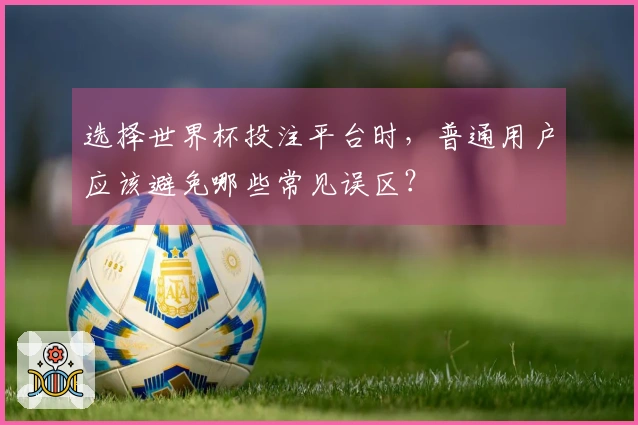 选择世界杯投注平台时，普通用户应该避免哪些常见误区？